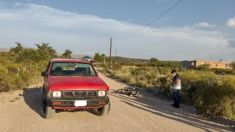 Un motociclista herido en un grave accidente en Traslasierra