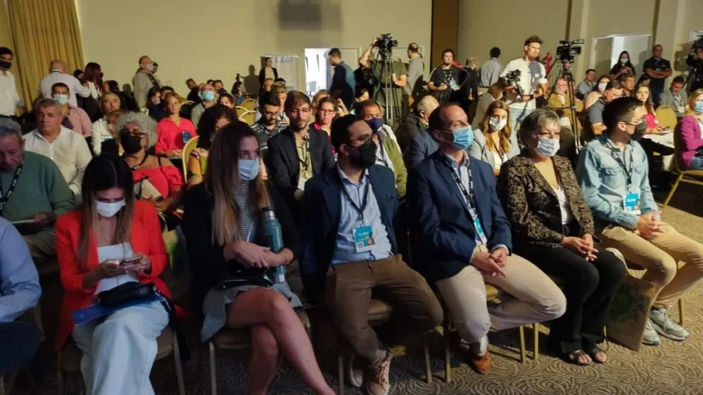 Olivero en Villa de Merlo en el encuentro Nacional de Municipios Turísticos