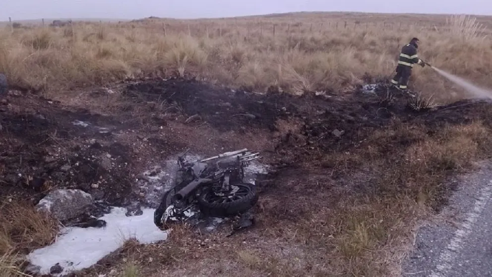 Un motociclista se accidentó en las Altas Cumbres